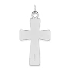 Sophia Jewelers Sterling Silver Cross Pendant with Polished Satin Finish