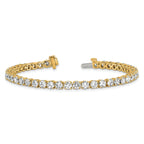 14k 9 carat Lab Grown Diamond VS+ F+ Complete Tennis Bracelet