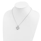 Sentimental Expressions Sterling Silver Rhodium-plated CZ Lifetime Friend 18in Necklace
