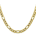 10k 7.5mm Concave Open Figaro Chain