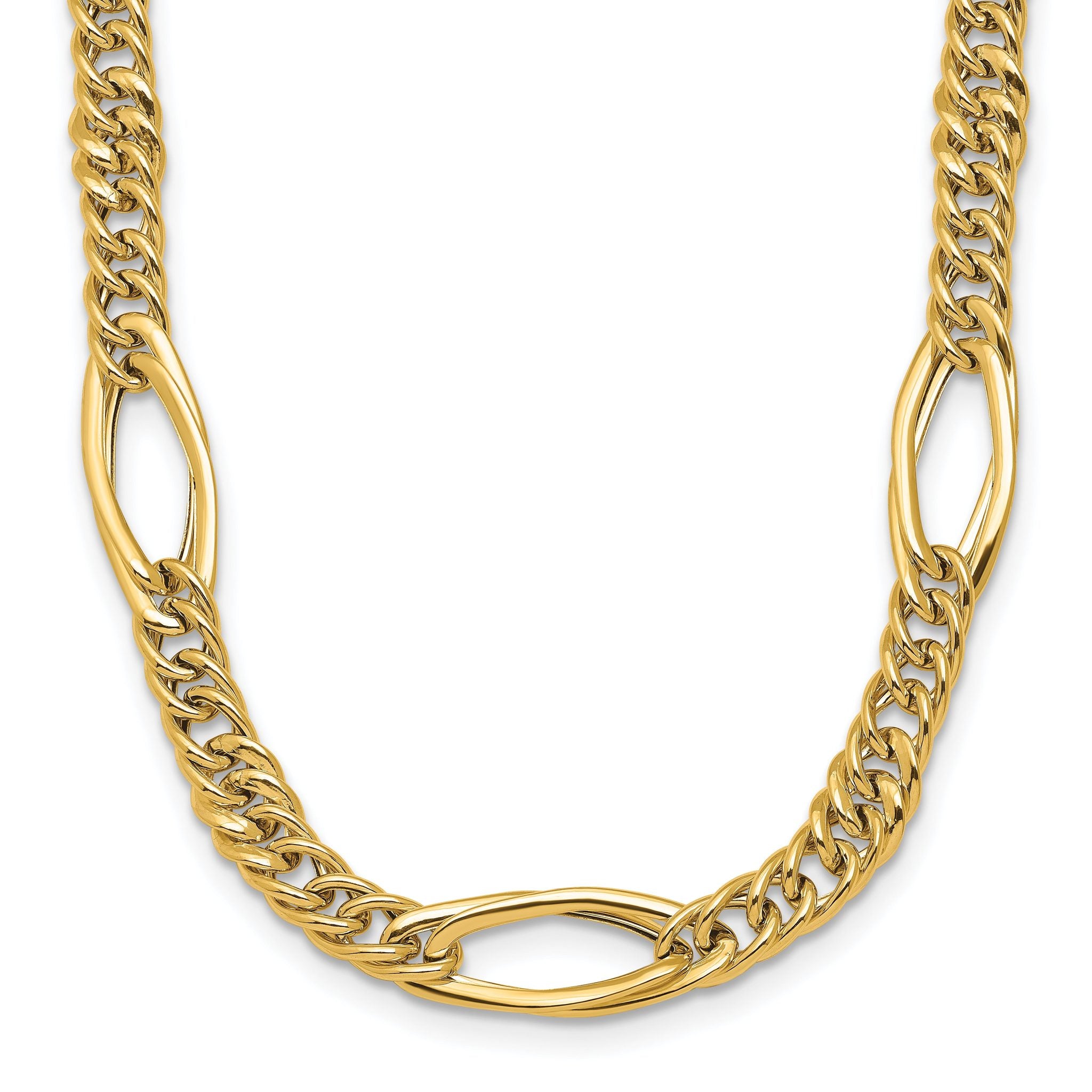 14k Polished Fancy Link Necklace Main image