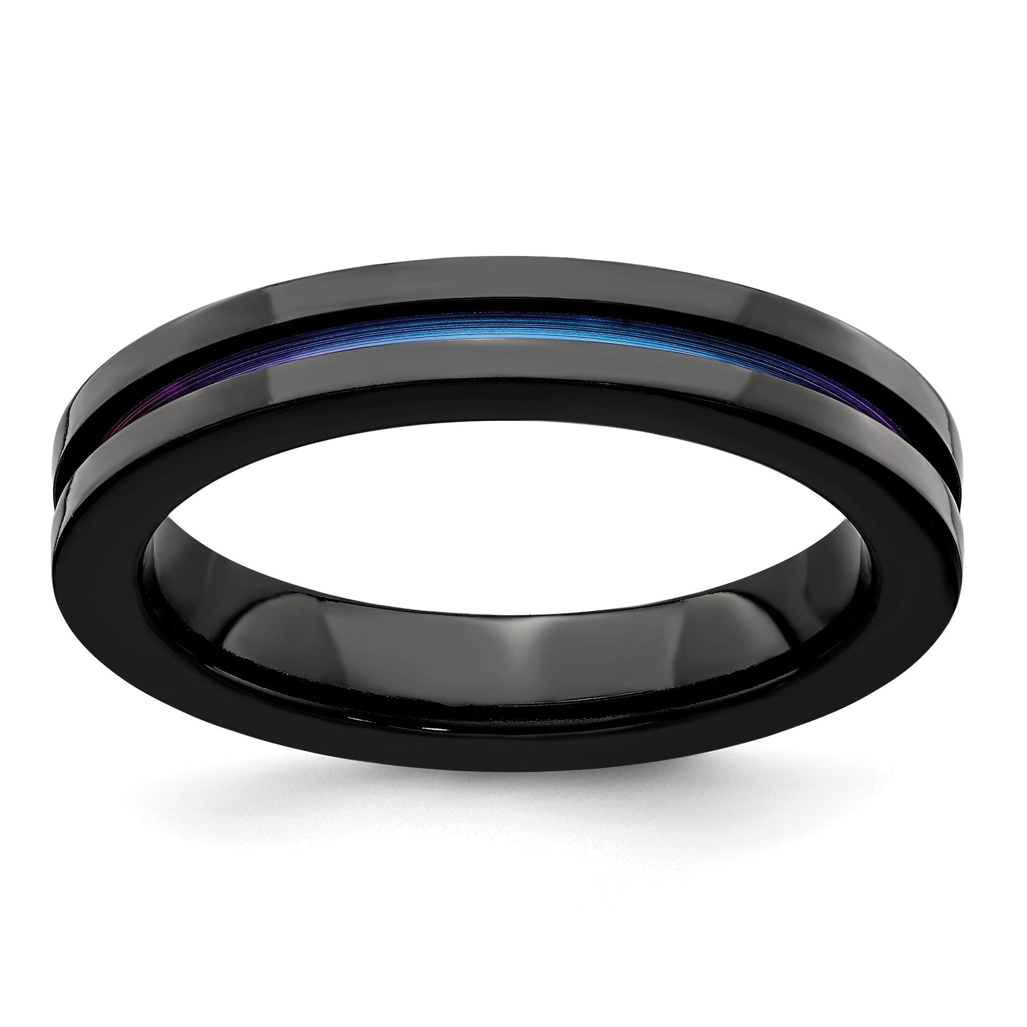 Edward Mirell Black Ti Anodized 4mm Band Main image