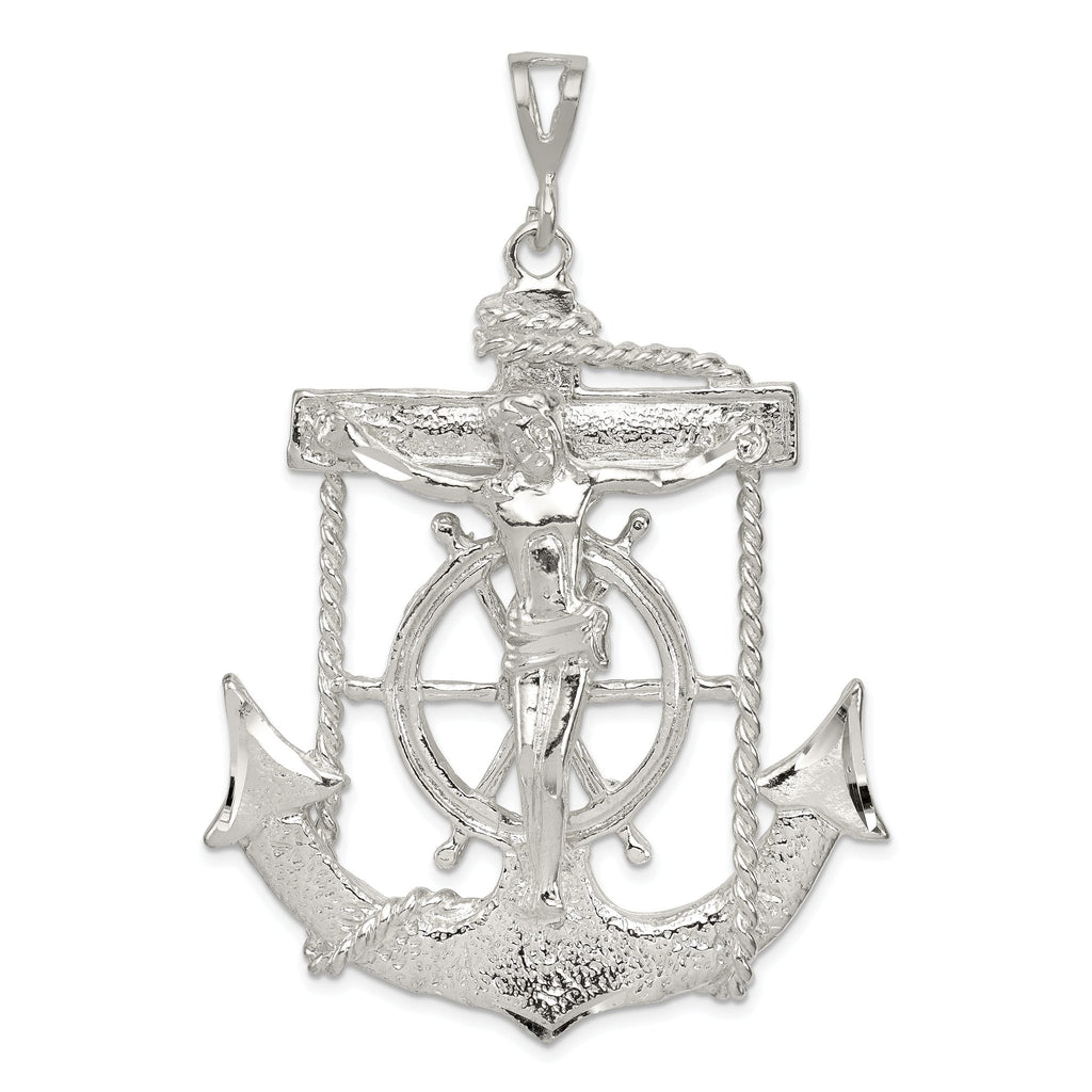 Sterling Silver 925 Mariner Cross Pendant Polished Anti-Tarnish Solid