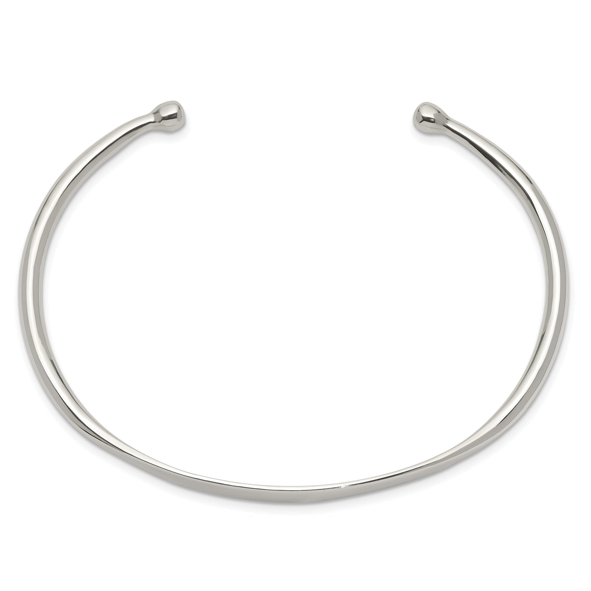 Sophia Jewelers Polished Sterling Silver 925 Women's Engravable Cuff Bracelet Secondary image