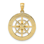 14K Nautical Compass Charm