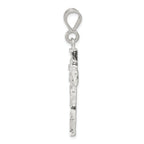 Sterling Silver 925 Cross Pendant with Polished Anti-Tarnish Finish
