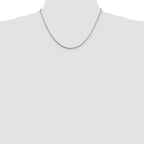 Polished Snake Chain Necklace in Sterling Silver, 1.5mm