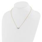 14k 1 1/2 carat Lab Grown Diamond VS/SI+ G+ Round Complete 18 inch Three Stone Necklace