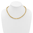 14K Polished Fancy Link Necklace