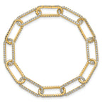 True Origin 14K Yellow Gold 3 1/2 carat Lab Grown Diamond VS+ F+ 7 in with 1 in extension Complete L