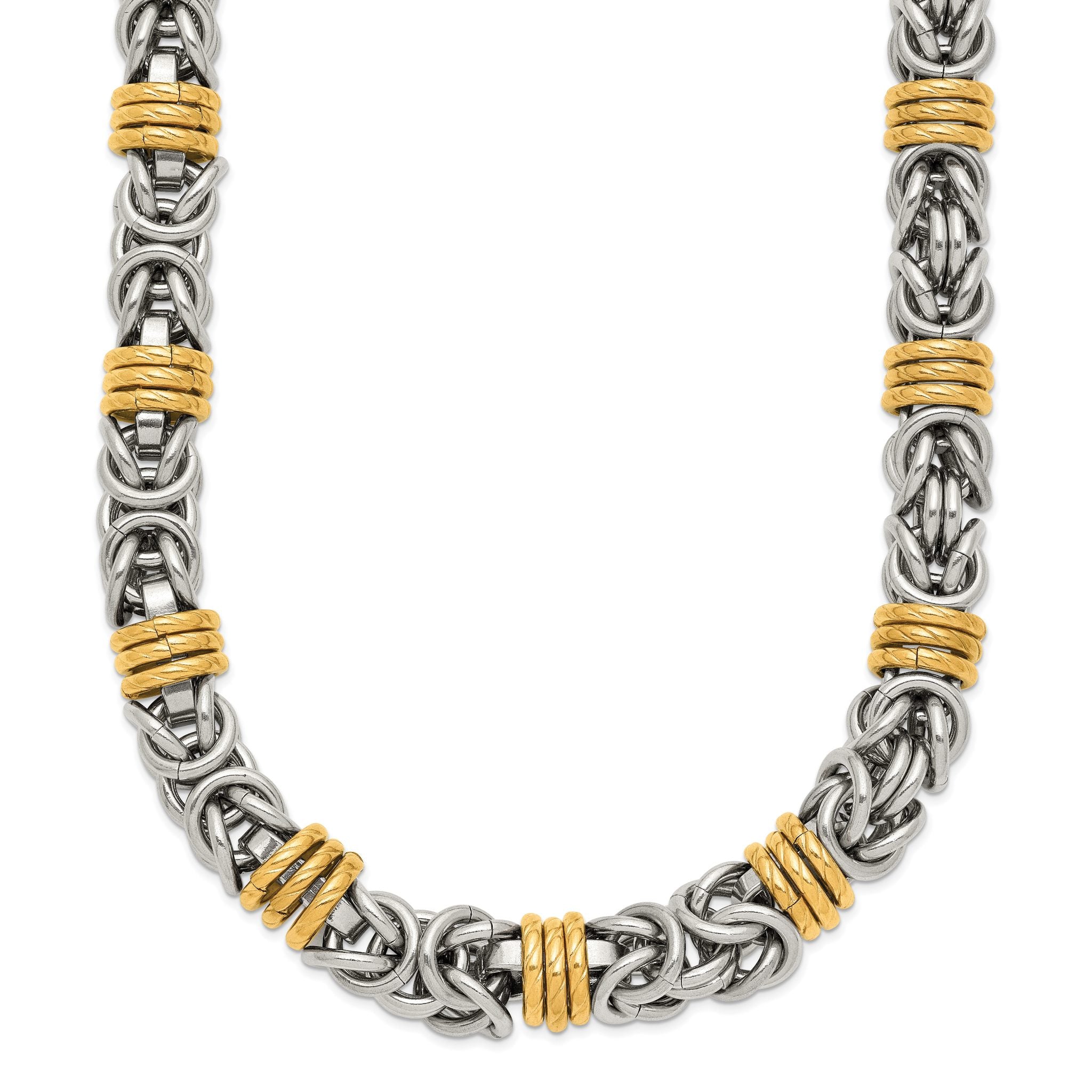 Chisel Stainless Steel Polished Yellow IP-plated 24 inch Necklace Main image
