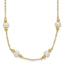 14k 5-6mm White Near-Round Freshwater Cultured Pearl Beaded 12-Station 18 inch Necklace