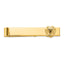 14k Men's Polished and Textured with Black Enamel 32 Degree Scottish Rite Masonic Large Tie Bar