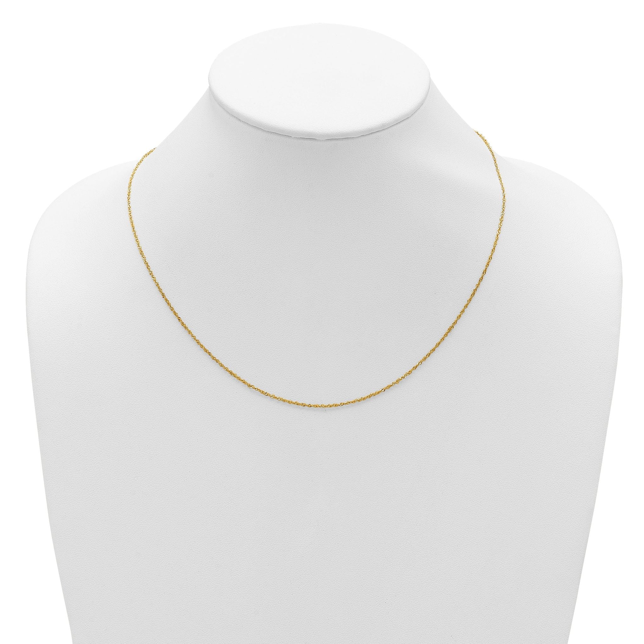 1.1mm 10K Yellow Gold Singapore Chain