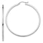 14K White Gold Polished Square Hoops with Rhodium Finish Sophia Jewelers