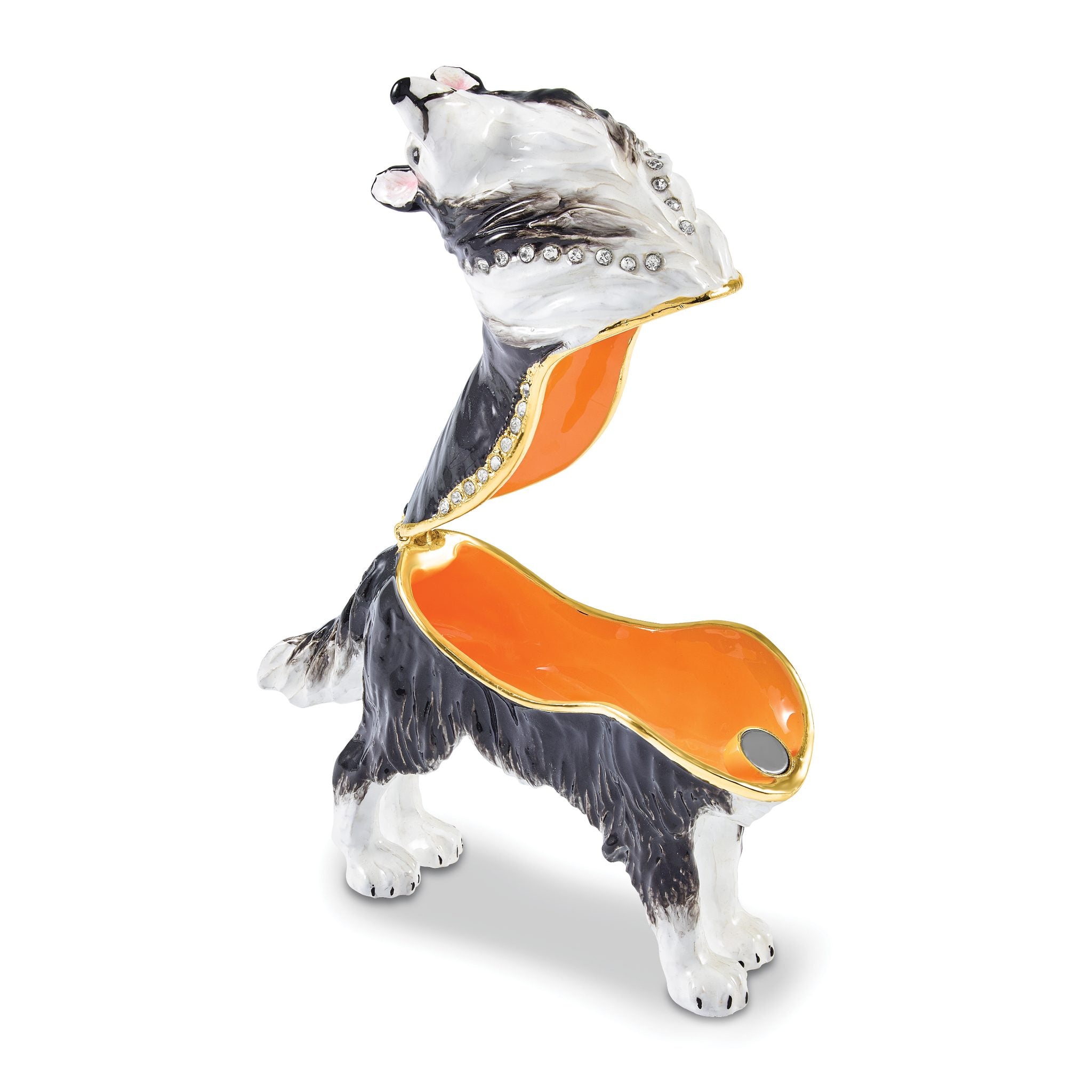 Luxury Giftware by Jere Bejeweled RANGER Rough Collie Dog Trinket Box with Matching 18 inch Necklace Secondary image
