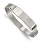 Stainless Steel Brushed 7.8mm ID Bangle Bracelet for Men