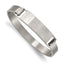 Stainless Steel Brushed 7.8mm ID Bangle Bracelet for Men