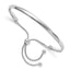 Sterling Silver 925 Adjustable Polished Bangle for Elegant Styling