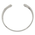 Sophia Jewelers Sterling Silver 925 Women's Engravable Polished Cuff Bangle