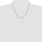 Polished Paperclip Chain Necklace in Sterling Silver