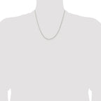 Sterling Silver Rhodium-Plated 1.1mm Diamond-Cut Round Box Chain
