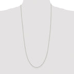 Diamond-Cut Cable Chain Necklace in Sterling Silver, 1mm