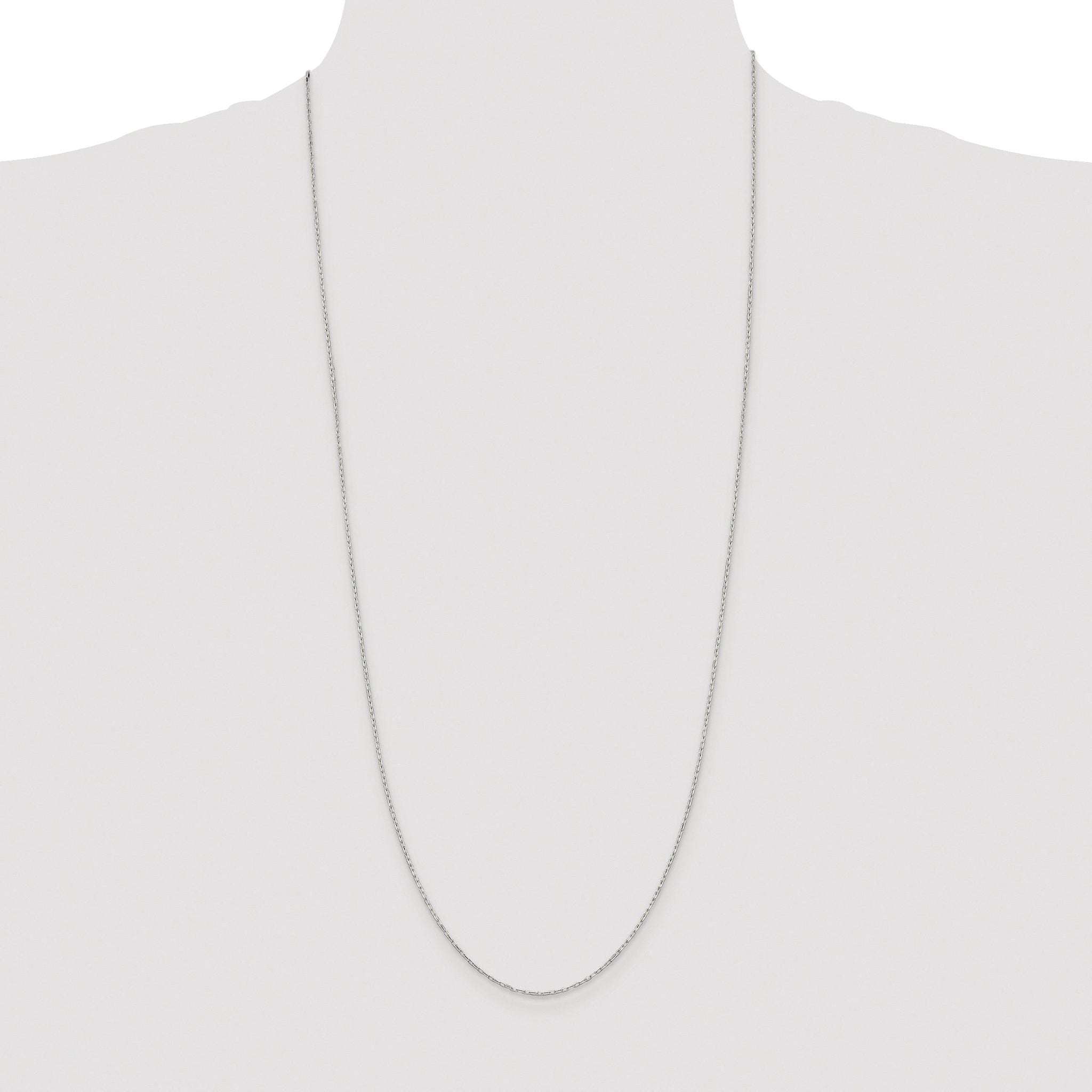Diamond-Cut Cable Chain Necklace in Sterling Silver, 1mm