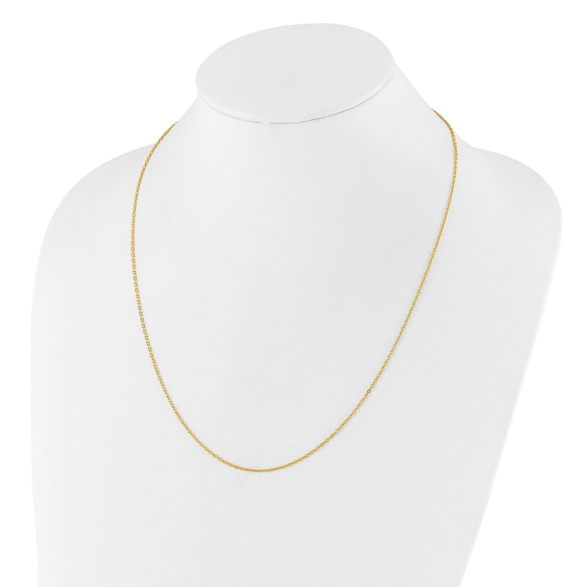 Adjustable Cable Chain in Gold-Plated Sterling Silver
