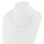 Adjustable Baby Box Chain in 10K White Gold
