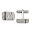 Stainless Steel Antiqued & Hammered Cuff Links