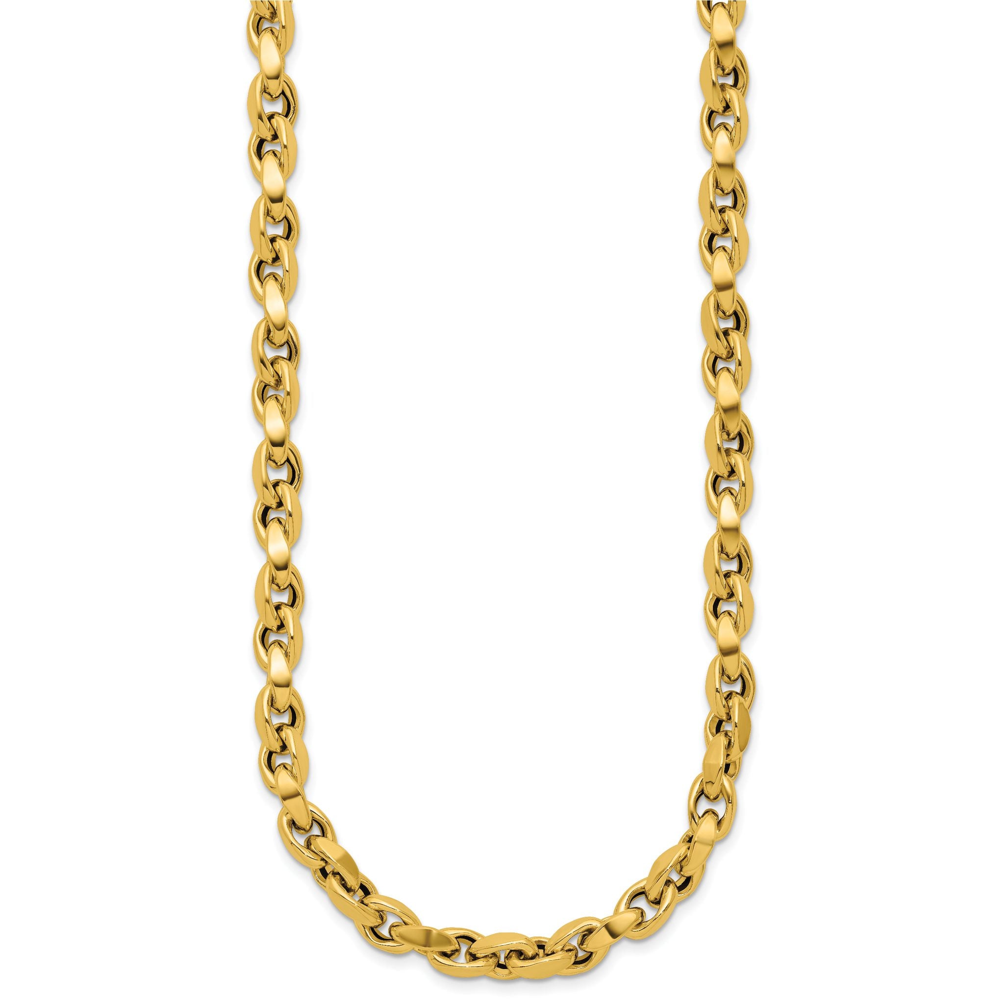 14K Polished Fancy Link Necklace Secondary image