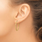 14K Polished Hoop Earrings