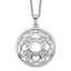 Sentimental Expressions Sterling Silver Rhodium-plated CZ Wisdom Of Friendship 18in. Necklace