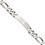 Sterling Silver 8.5inch Engraveable Antiqued Figaro Link ID Bracelet