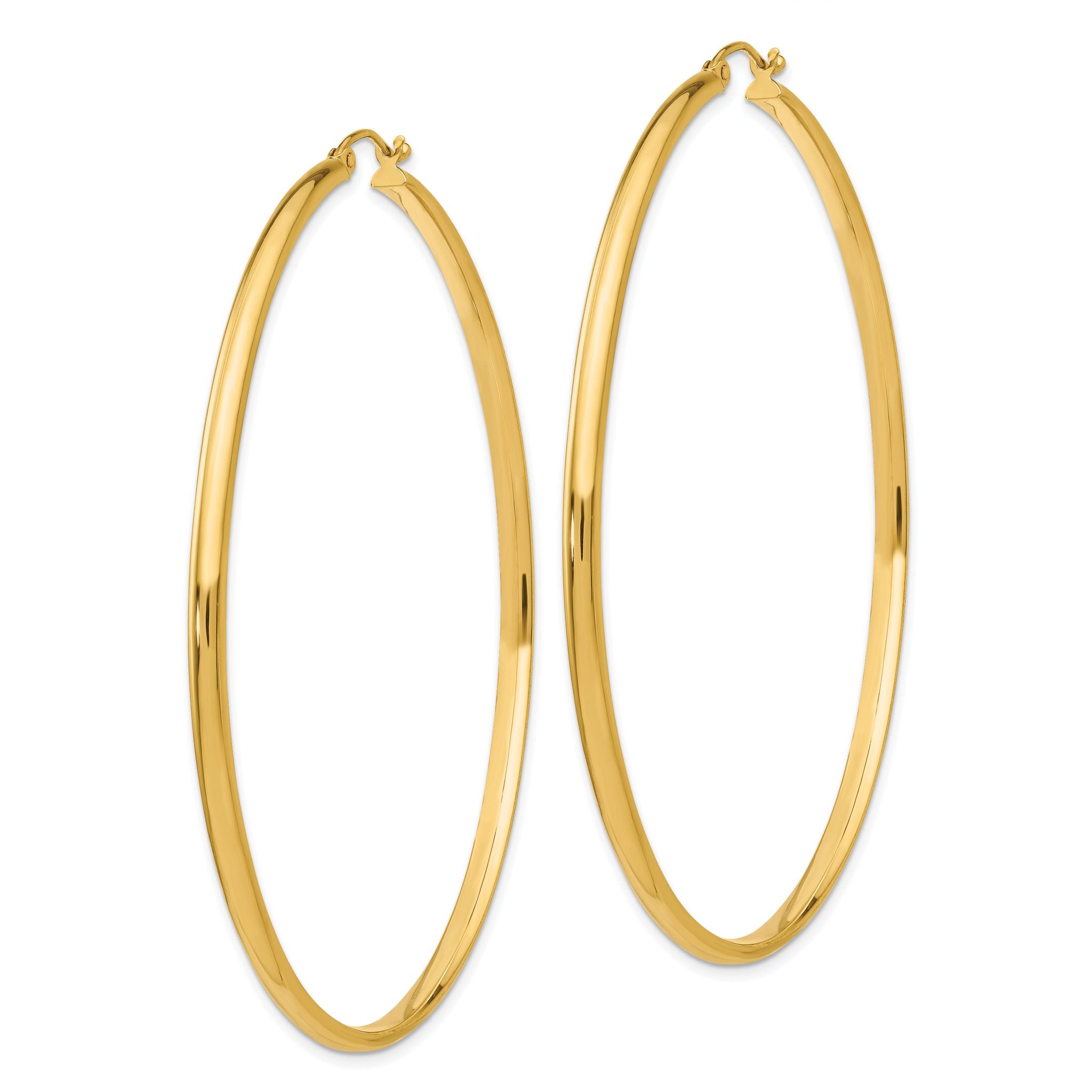 14k Polished Hoop Earring Secondary image