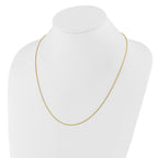 14K Adjustable 1.2mm Diamond Cut Rope Chain