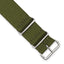 Military Ballistic Watch Band in Olive G10 Nylon, 18mm