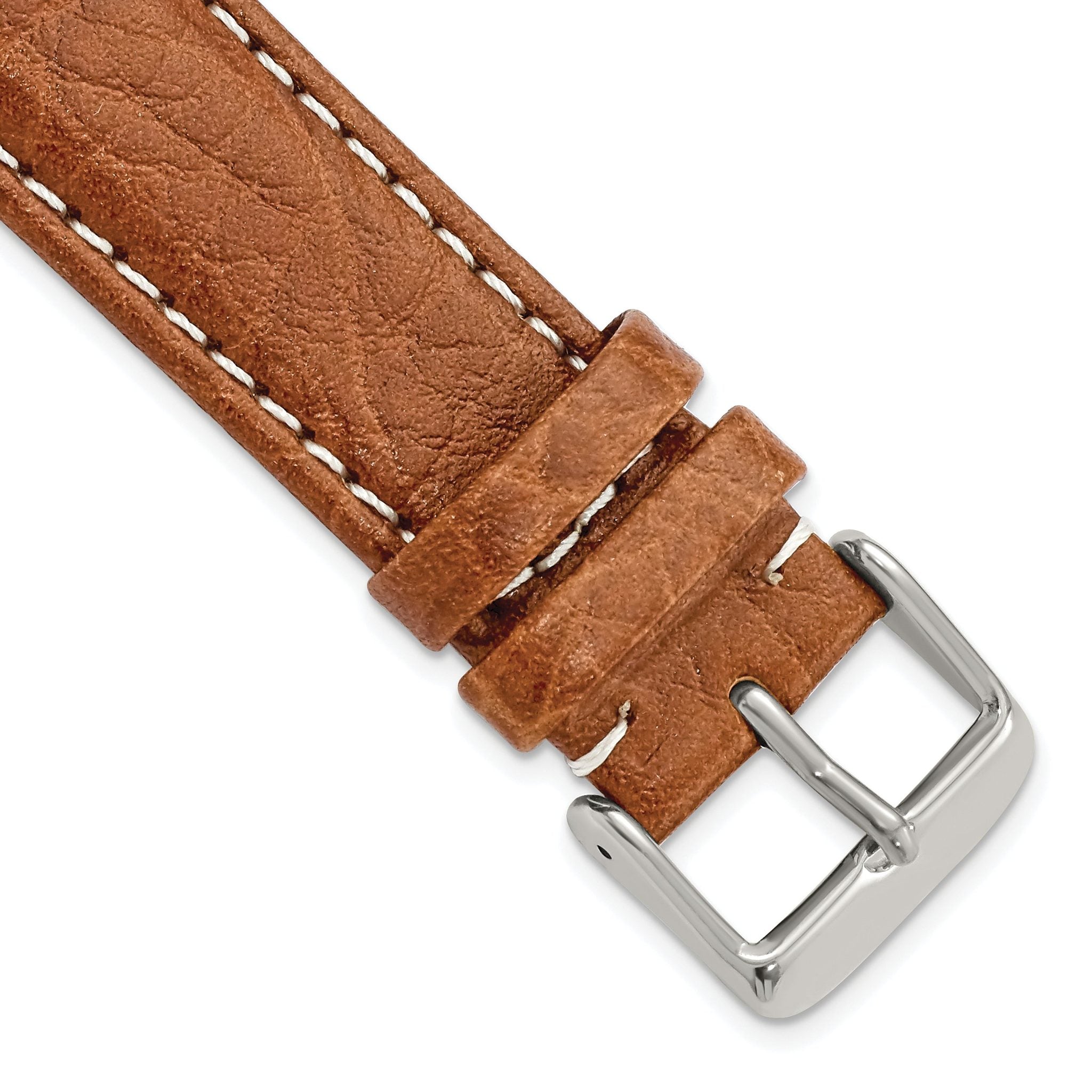 Havana Sport Leather Watch Band in Brown, 18mm