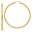 14k Diamond-cut Hoop Earrings