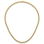 14K Gold Filled Bold Curb Chain Necklace in 3.5mm Width
