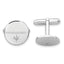 Rhodium-Plated Diamond Polished & Satin Cuff Links by Kelly Waters