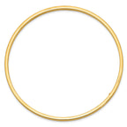 10k 3mm Polished Square Tube Slip-on Bangle