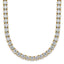 14k 39 3/4 carat Lab Grown Diamond VS/SI+ G+ Complete Round 22 inch Straight Tennis Necklace