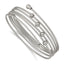 Stainless Steel Polished Flexible Coil Bangle Bracelet for Women