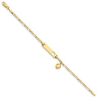 10k Figaro Link ID Bracelet
