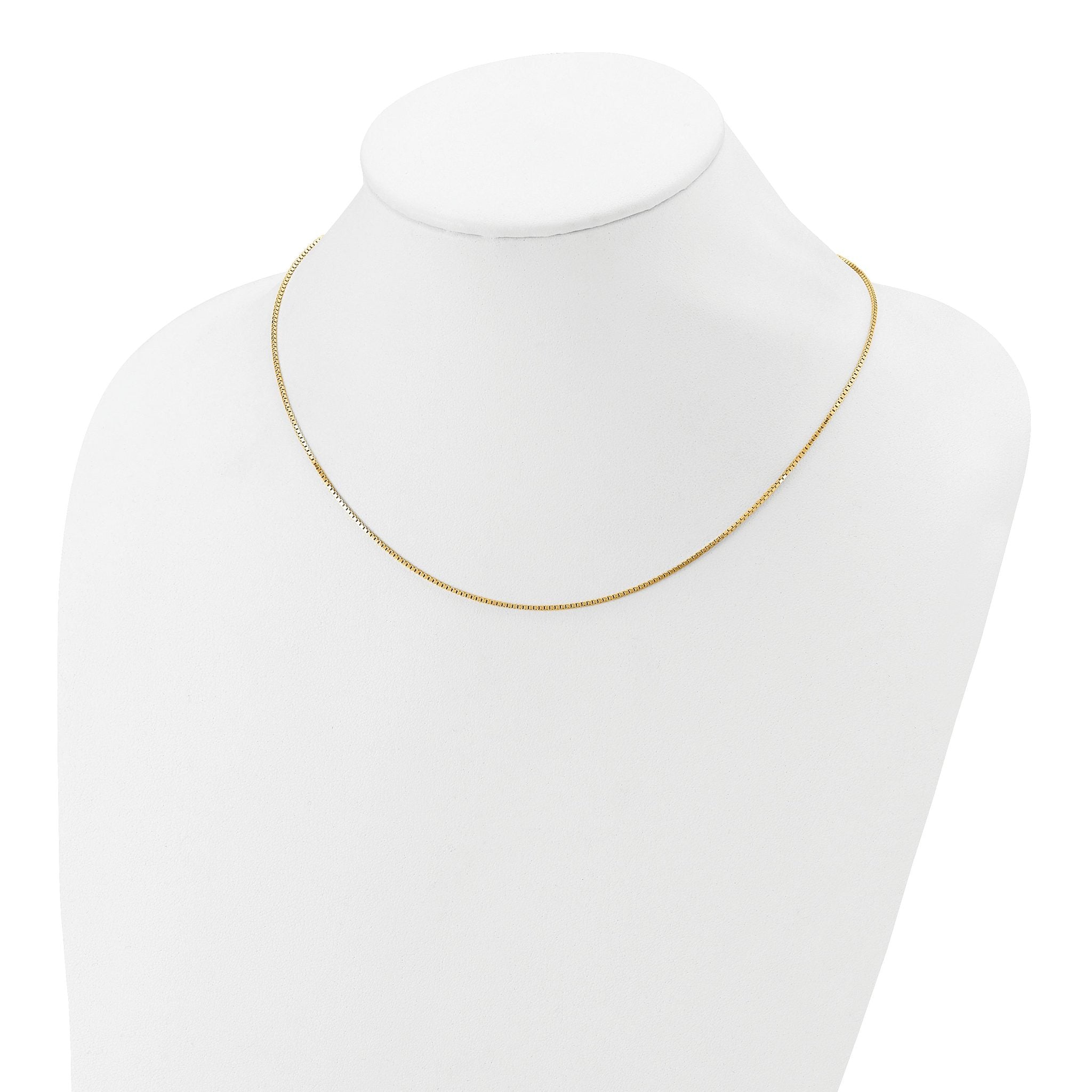 SS Gold-plated 1.1mm Box 1in+1in Adjustable Chain
