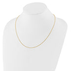 14K Adjustable  1.25mm D/C Cable Chain