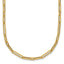 14k Polished 2.9mm Fancy Long and Short Paperclip Link 17 inch Necklace