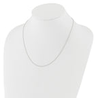 Adjustable Wheat Chain in 14K White Gold, 1mm